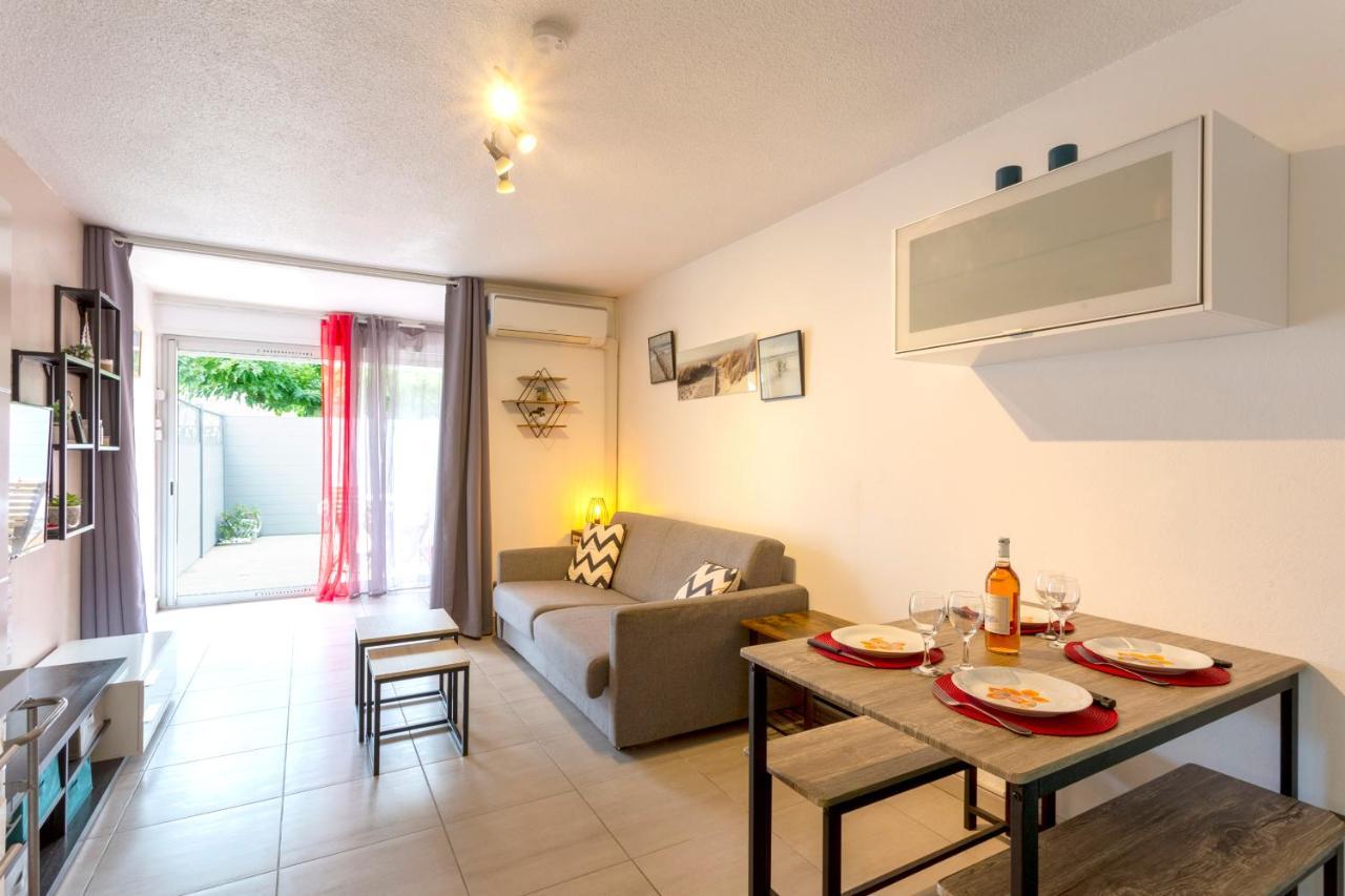 Beau studio avec grande terrasse La Grande-Motte Esterno foto